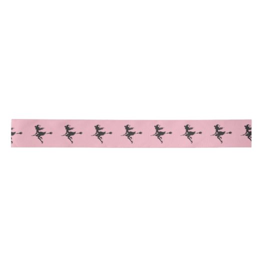 Witch Riding Broom Halloween Thunder_Cove Lint (Voorkant)