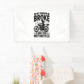 Witch Riding Motorcycle Halloween Spandoek (Insitu)