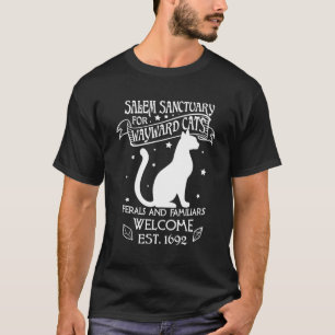 Witch Salem Sanctuary for Wayward Black Cats 1692 T-shirt