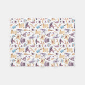 Witch School Kit Waterverf Pattern Fleece Blanket Deken (Voorkant (Horizontaal))