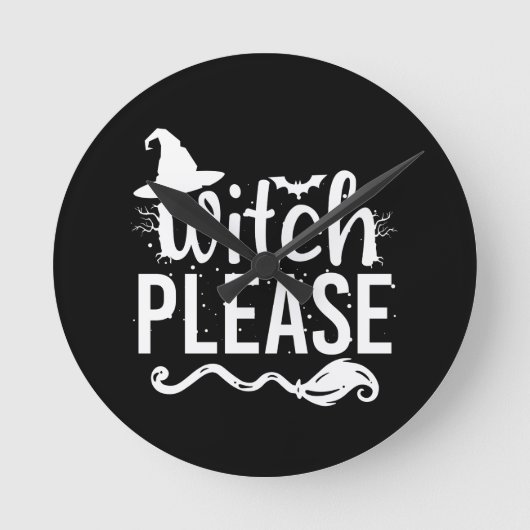 Witch Shirt Witch Shirt Funny Halloween Ronde Klok (Voorkant)