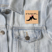 Witch Shoes T-shirts en cadeautjes Vierkante Button 5,1 Cm (In situ)