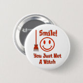 Witch Smile Ronde Button 5,7 Cm (Voorkant /achterkant)