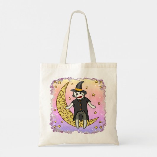 Witch Sock Monkey Tote Bag (Achterkant)