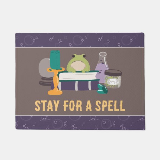 Witch Spell Ingrediënten Halloween Deurmat (Voorkant)