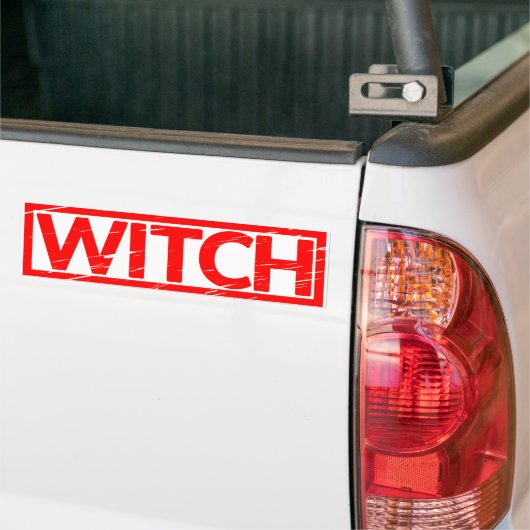 Witch Stamp Bumpersticker (Op Truck)