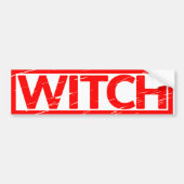Witch Stamp Bumpersticker (Voorkant)