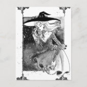 Witch Tarot Card Illustration Post Card Briefkaart (Voorkant)