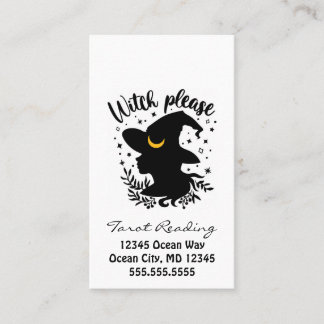 Witch Tarot Reading Business Card Visitekaartje