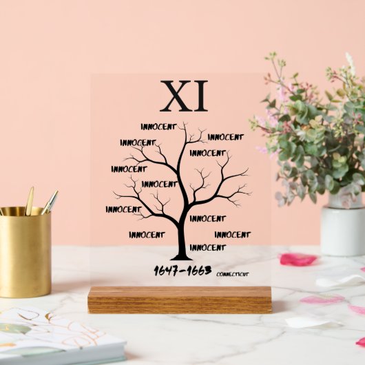 Witch Trials Acryl Bord (Huwelijk)