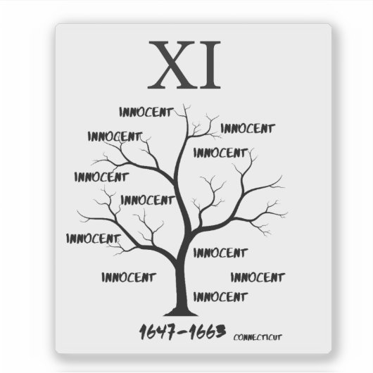 Witch Trials Sticker (Voorkant)