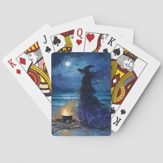 Witch van het Moonlit Zee Pokerkaarten (Achterkant)