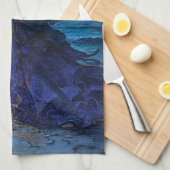 Witch van het Moonlit Zee Theedoek (Quarter Fold)