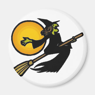 Witch vliegt met Moon Magneet