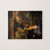 Witch voert Magic Circle Spells uit Legpuzzel (Horizontaal)