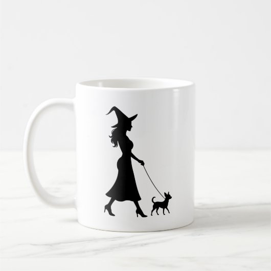 Witch Walking Chihuahua Koffiemok (Links)