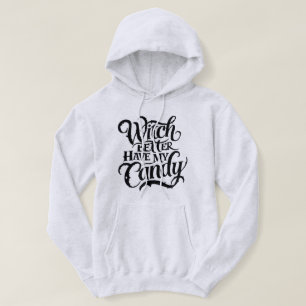 Witch Wants Snoep: een humoristisch Halloween-ontw Hoodie
