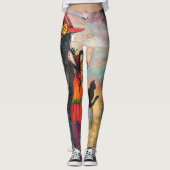 Witch Way Halloween Fantasy Art Leggings (Voorkant)
