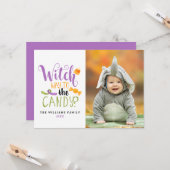 Witch Way to the Candy Halloween Cartes photos (Devant/Arrière en situation)