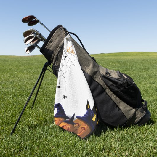 Witch Way to the Fairway: Halloween Golf Handdoeke Golfhanddoek (Groen)