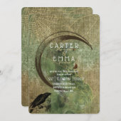 Witch Wicca Spells et Webs Faire-part de mariage (Devant / Derrière)