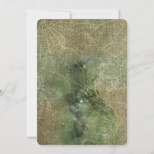 Witch Wicca Spells et Webs Faire-part de mariage (Dos)