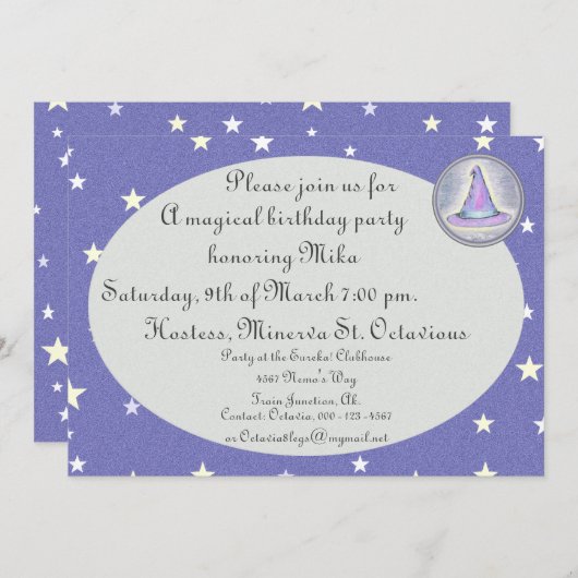 Witch Wizard Pagan Pet Magic Kaart (Voorkant / Achterkant)