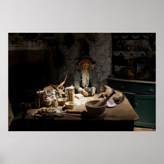Witchcraft Museum desplay van een heks Poster (Voorkant)