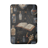 Witchcraft Potion Pattern – Halloween Magic Badmat (Voorkant Verticaal)