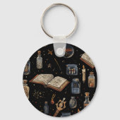 Witchcraft Potion Pattern – Halloween Magic Sleutelhanger (Achterkant)