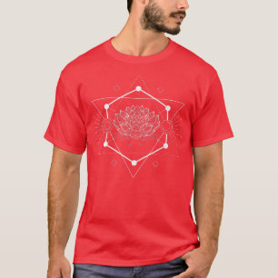 Witchcraft Sacred Geometry Flower Blossom Lotus Pa T-shirt