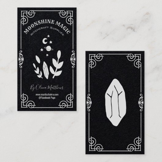 Witchcraft Spell Kit Visitekaartje (Voorkant / Achterkant)