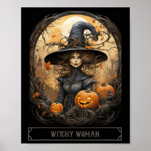 Witchcraft Wiccan Gothic Witchy Halloween Poster