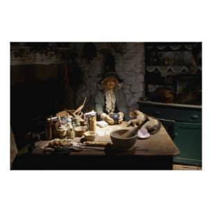 Witche Keuken Museum van de Witte Heks, Hekserij & Foto Afdruk