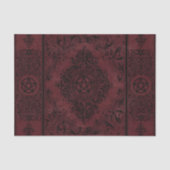 Witchery Flourish | Donkere rode Fantasy Pentacle Tissuepapier (Voorkant)