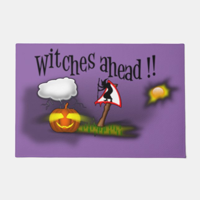 Witches Ahead Deurmat (Voorkant)