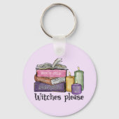 Witches alsjeblieft | Voor boekenoverloop | Librar Sleutelhanger (Voorkant)