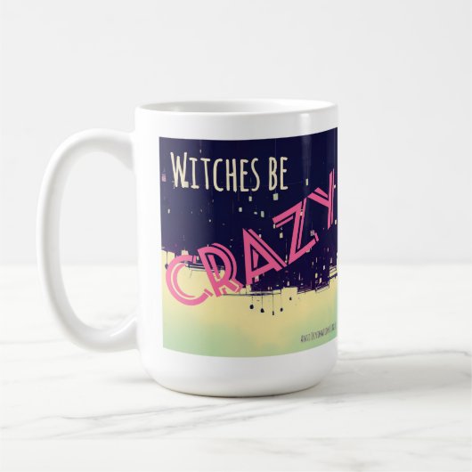Witches Be Crazy (roze) mok (Links)