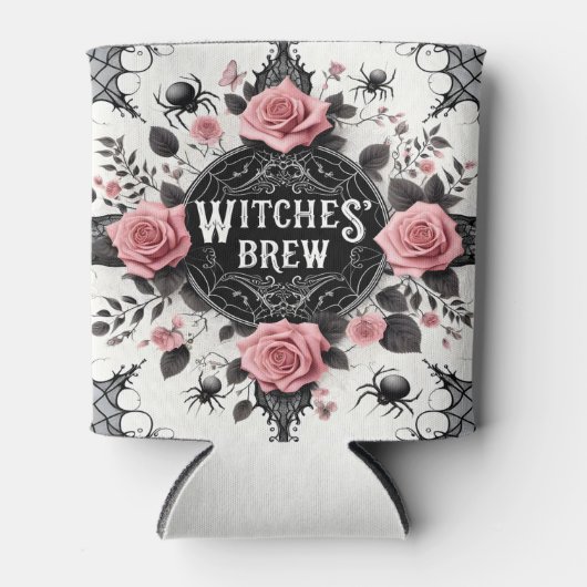 Witches’ Brew Gothic Floral Design Blikjeskoeler (Voorkant)