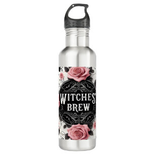 Witches’ Brew Gothic Floral Design Waterfles