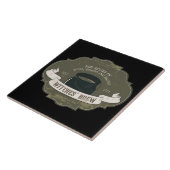 Witches Brew  Halloween Label Tegeltje (Zijkant)