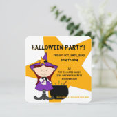 Witches Brew Kid's Halloween Party Invitation 2 (Debout devant)