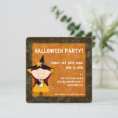 Witches Brew Kid's Halloween Party Invitation 4 (Debout devant)