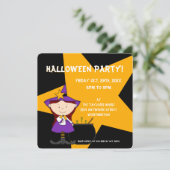 Witches Brew Kid's Halloween Party Invitation 6 (Debout devant)