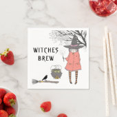 Witches Brew Spooky Witch Servet (Insitu)
