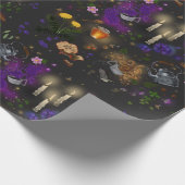 Witches Brew Tea en Cottcore Pattern Cadeaupapier (Hoek)