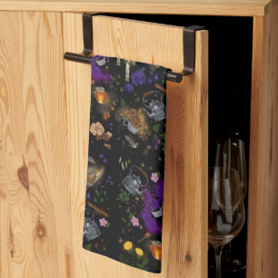 Witches Brew Tea en Cottcore Pattern Theedoek