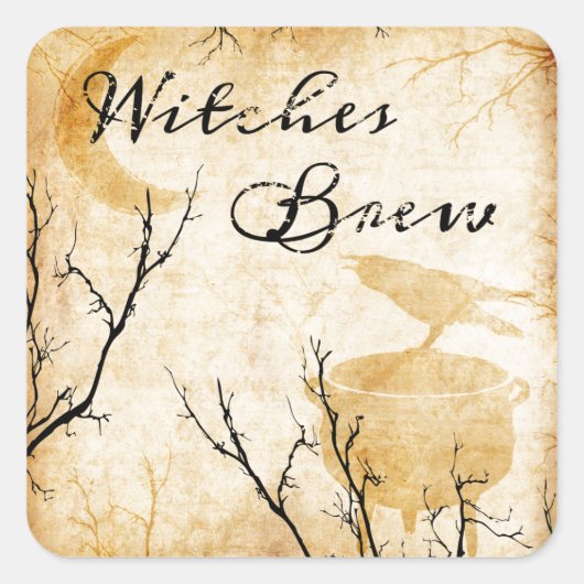Witches Brew Vierkante Sticker (Voorkant)