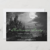 Witches Castle Halloween Fête Invitation (Devant)