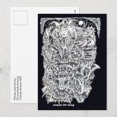 Witches en duivels, door Brian Benson Flat Kaart (Voorkant / Achterkant)